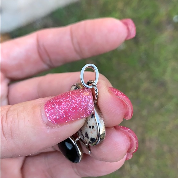 Whitney Kelly Sterling Dalmatian Jasper Pendant - Picture 5 of 16